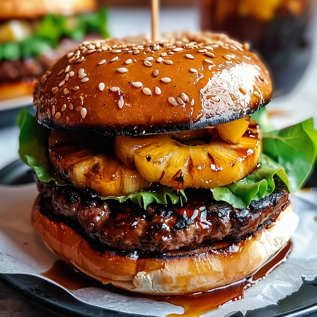 Irresistible Hawaiian Teriyaki Pineapple Burgers Recipe