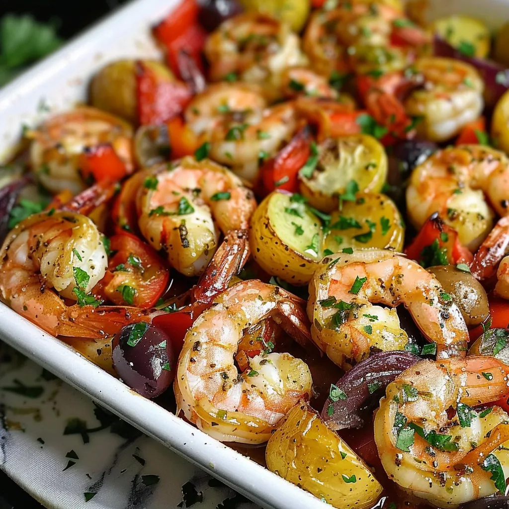 Mediterranean Sheet Pan Shrimp