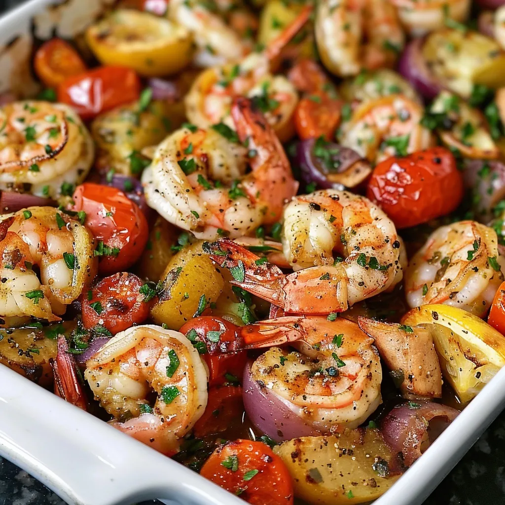 Delicious Mediterranean Sheet Pan Shrimp in 30 Min or Less