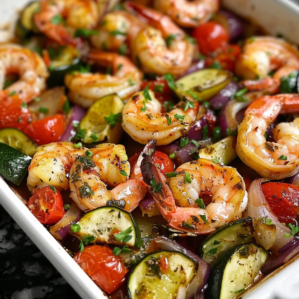 Mediterranean Sheet Pan Shrimp