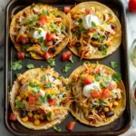 Mexican Rotisserie Chicken Tostadas