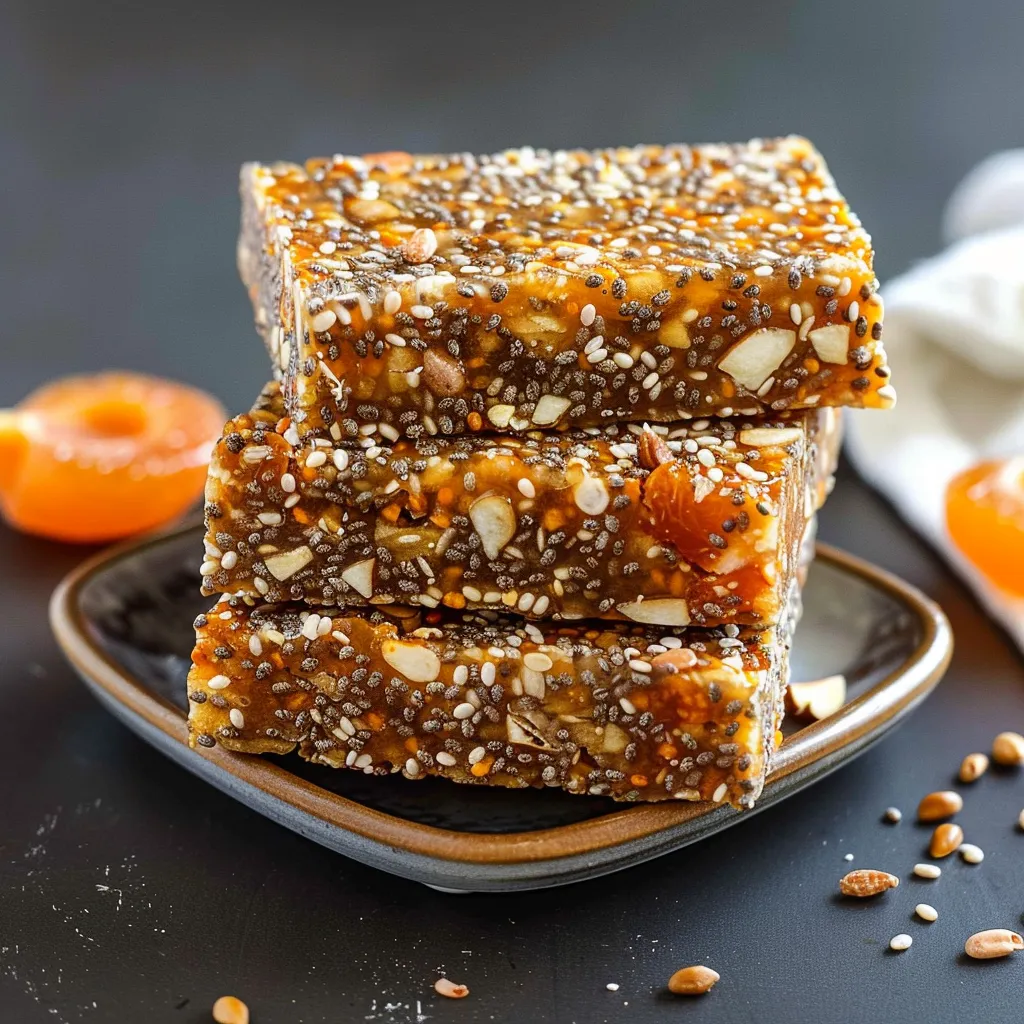 No-Bake Apricot Chia Energy Bars