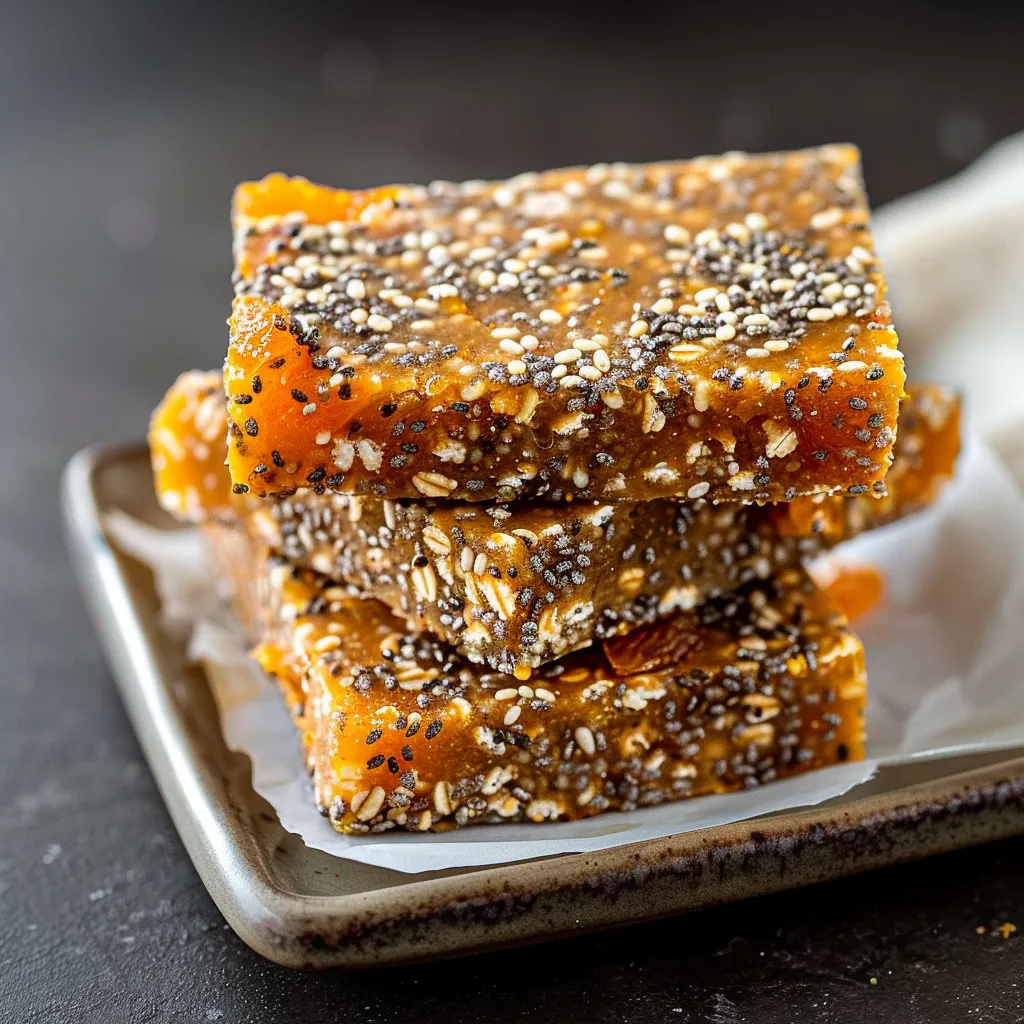 Powerful No-Bake Apricot Chia Energy Bars for Ultimate Fuel