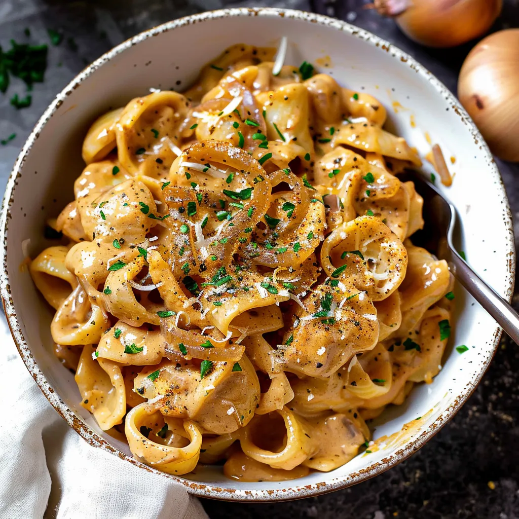 Irresistible One Pot French Onion Pasta Recipe in Minutes