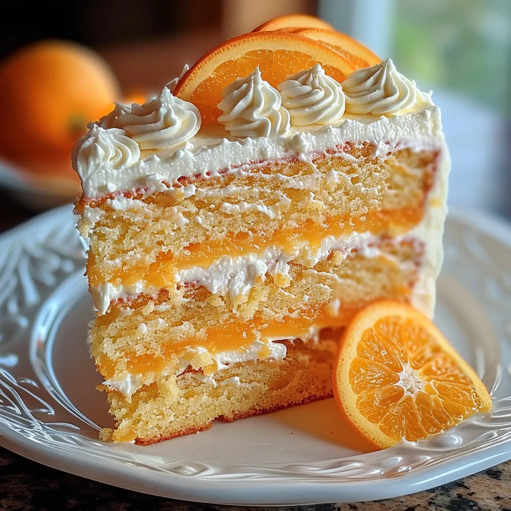 Orange Creamsicle Cake