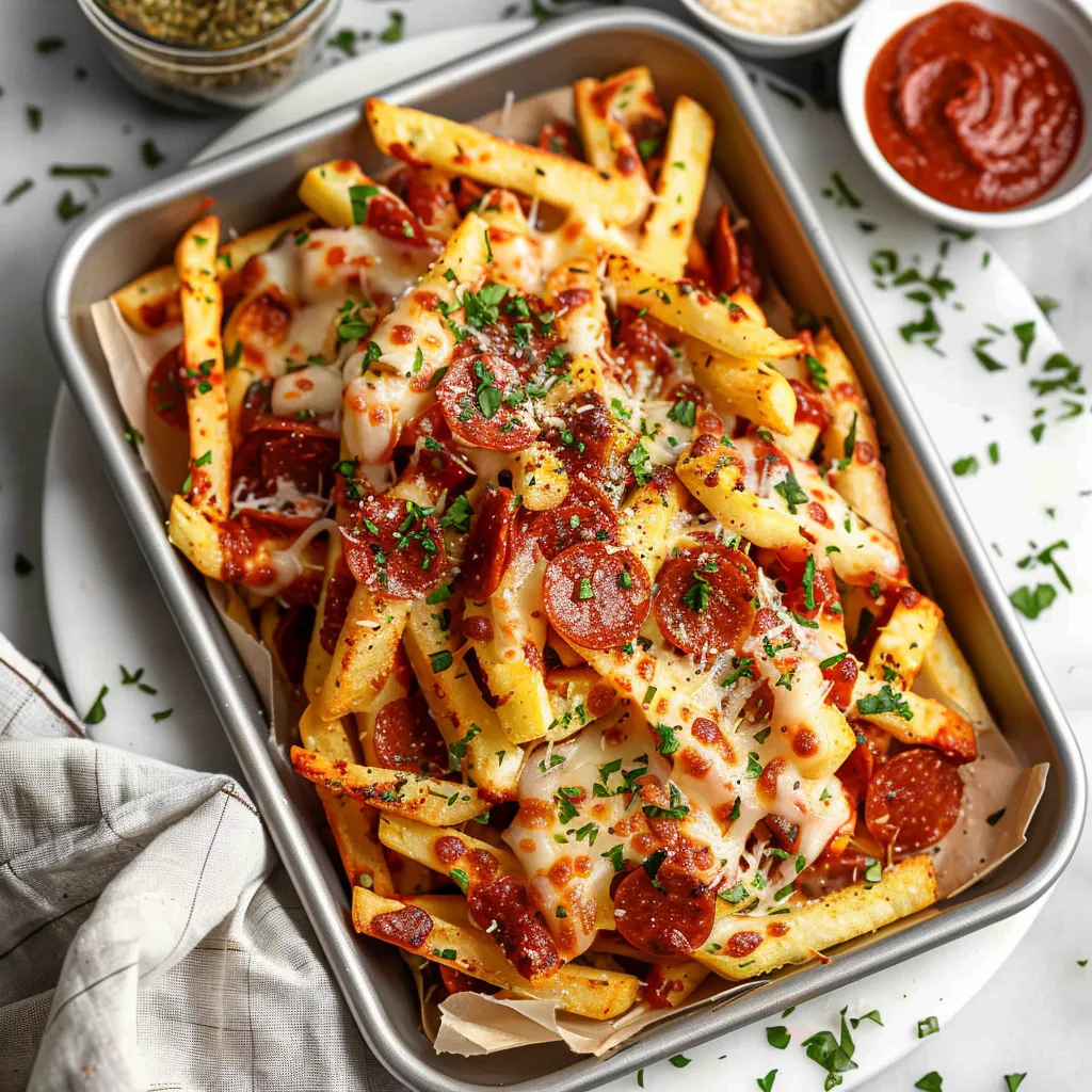 Indulge in Irresistible Pizza Fries A Cheesy Delight