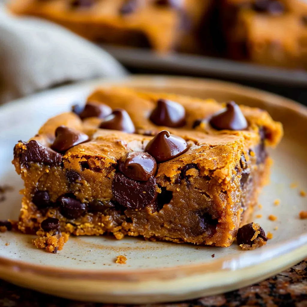 Irresistible Pumpkin Bars with Rich Chocolate Chips Recipe
