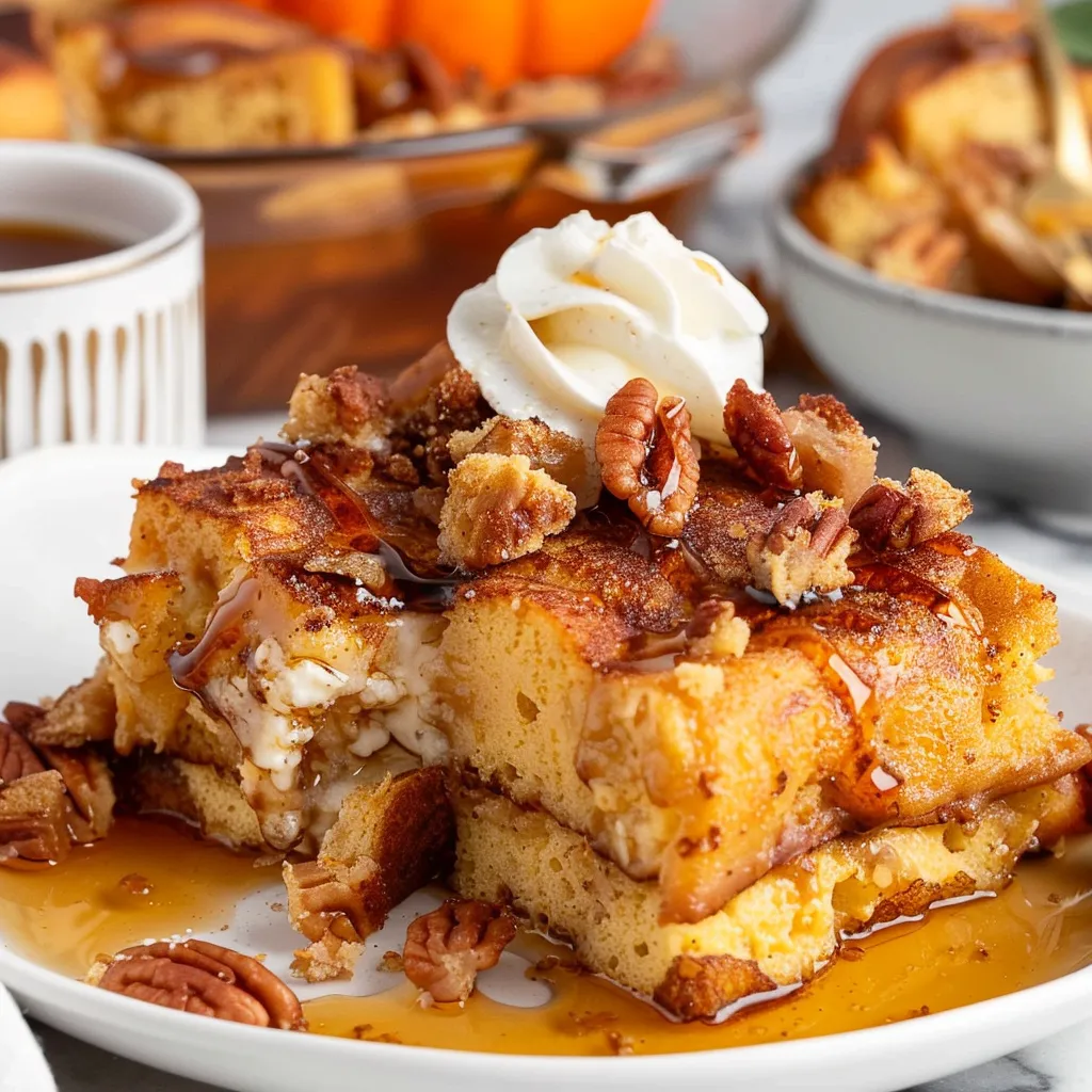Pumpkin French Toast Casserole