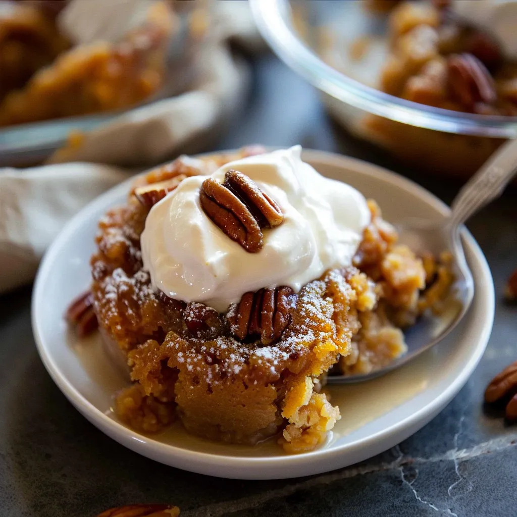 Pumpkin Pecan Cobbler