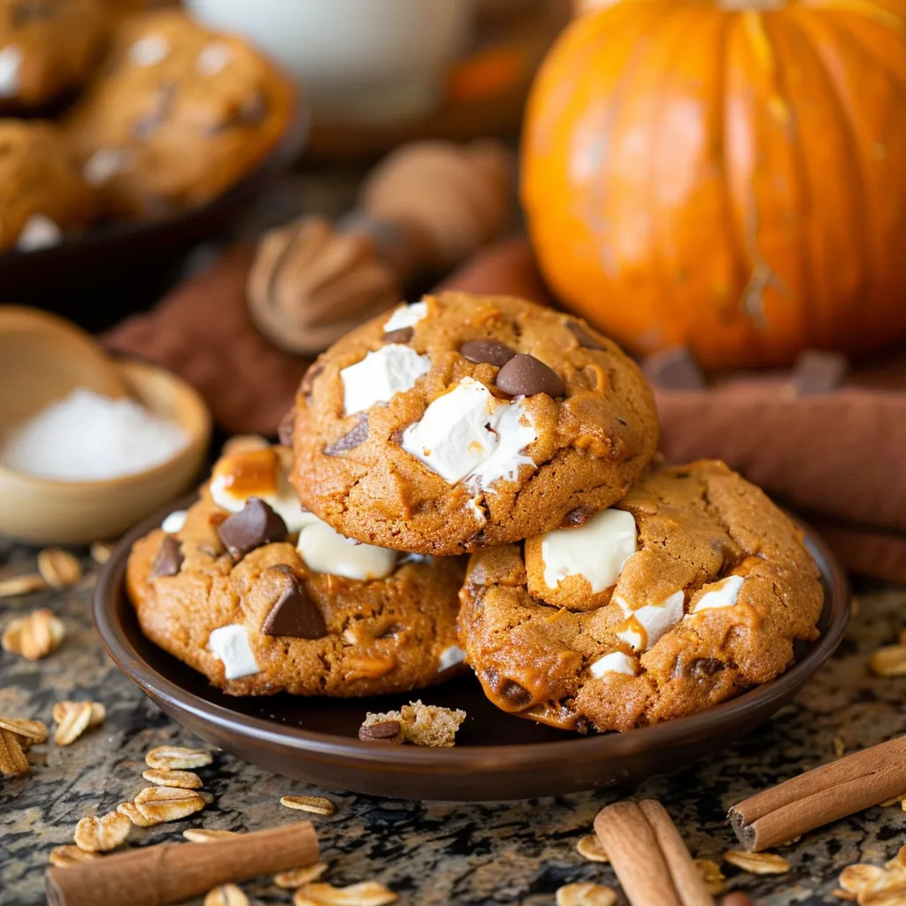 Pumpkin S’mores Cookies
