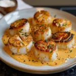 Seared Scallops with Spicy Cajun Cream Sauce
