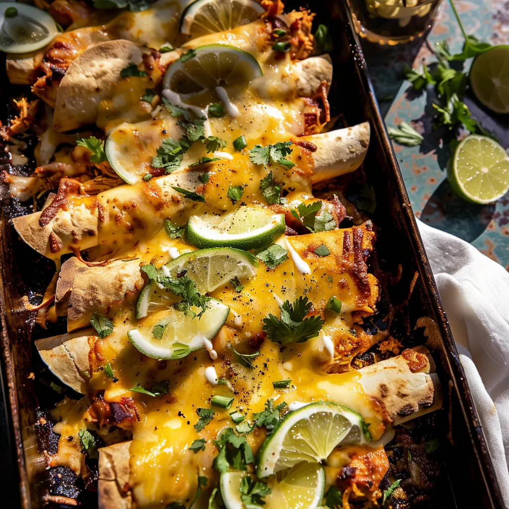 Sheet Pan Green Chile Chicken Taquitos