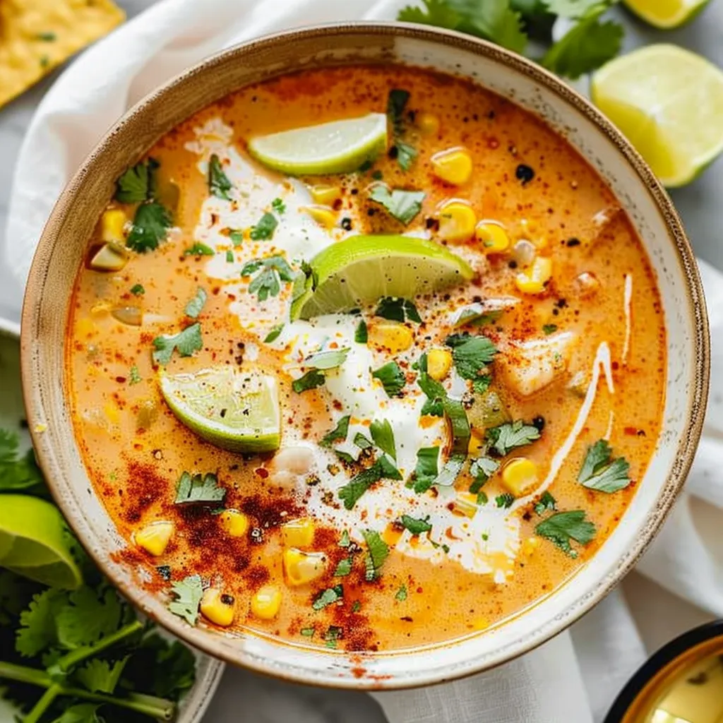 Slow Cooker Mexican Street Corn Soup