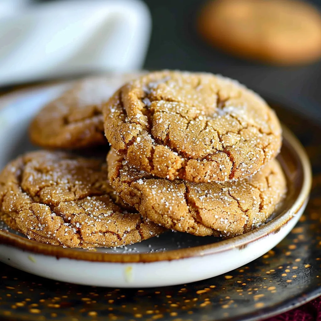 Soft Batch Apple Cider Gingersnap Cookies
