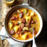 Spanish Potato Soup with Chorizo