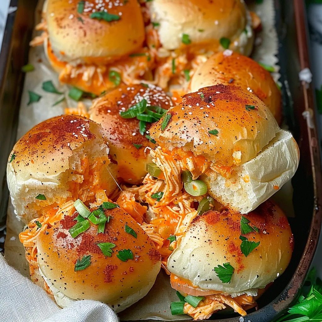 Spicy Buffalo Chicken Sliders