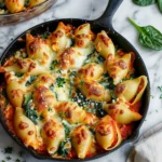 Spinach and ricotta stuffed shells