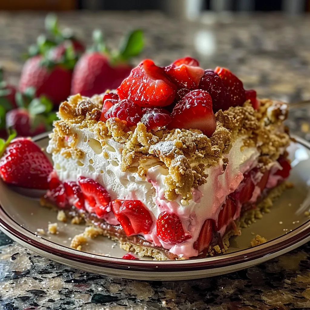 Strawberry Cheesecake Dump Cake