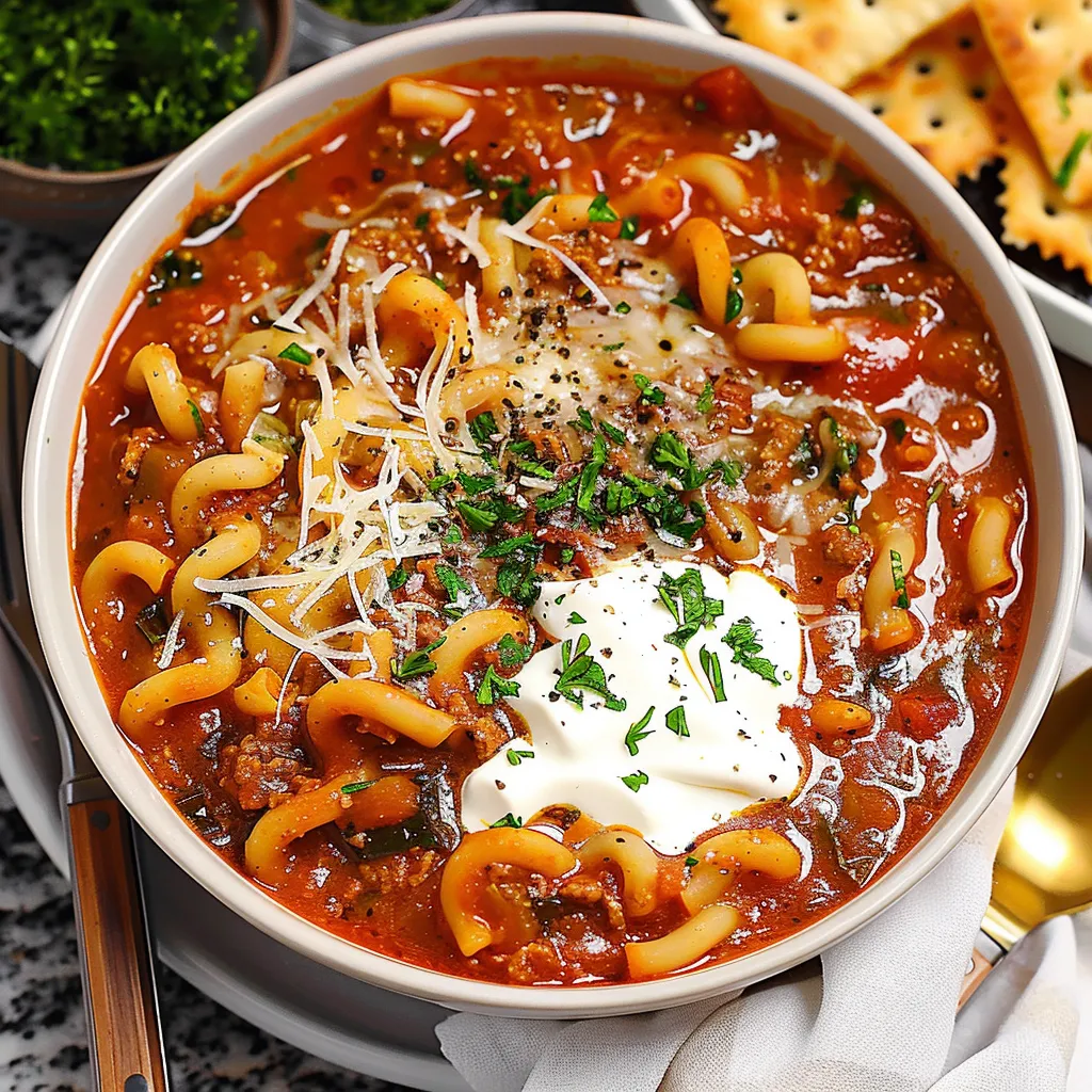 Vegetarian One Pot Lasagna Soup