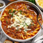 Vegetarian One Pot Lasagna Soup