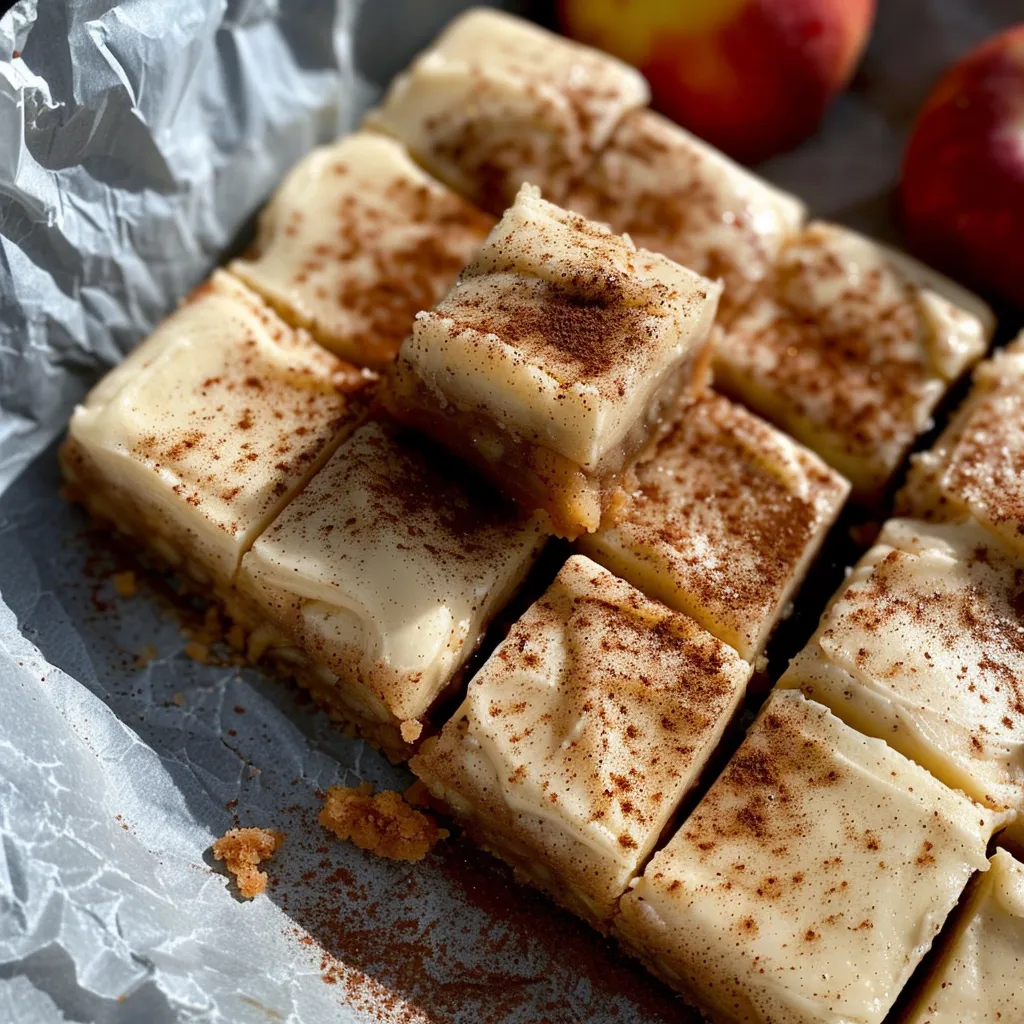 Irresistible Apple Cinnamon Blondies with Maple Cream Cheese Frosting