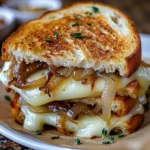 french onion grilled cheese sandwich