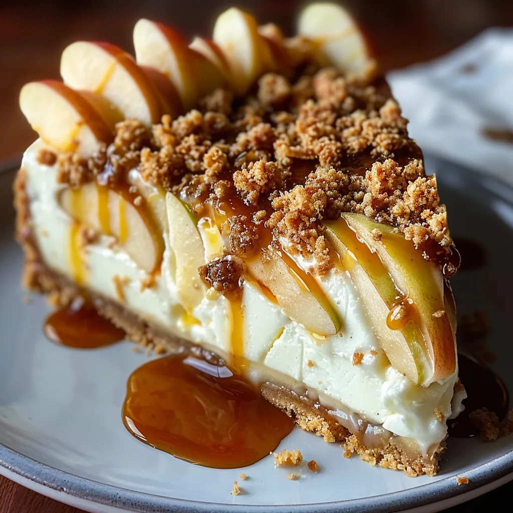 APPLE CRISP CHEESECAKE