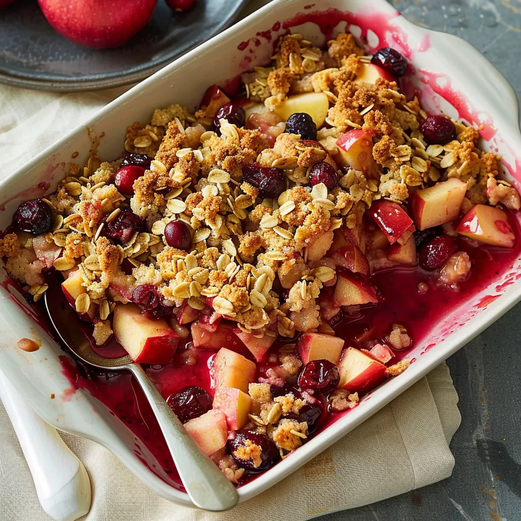 Apple Cranberry Crisp