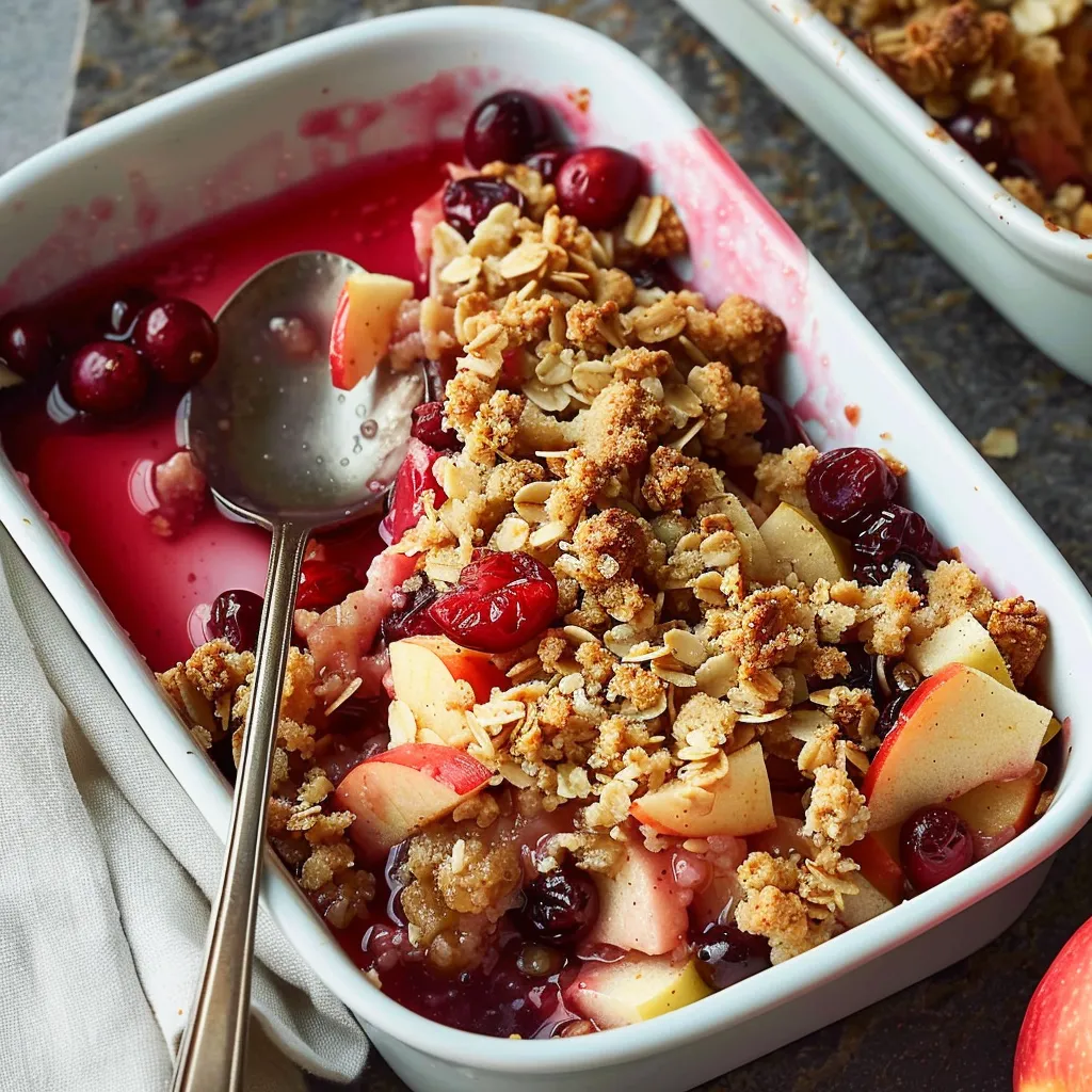 Apple Cranberry Crisp