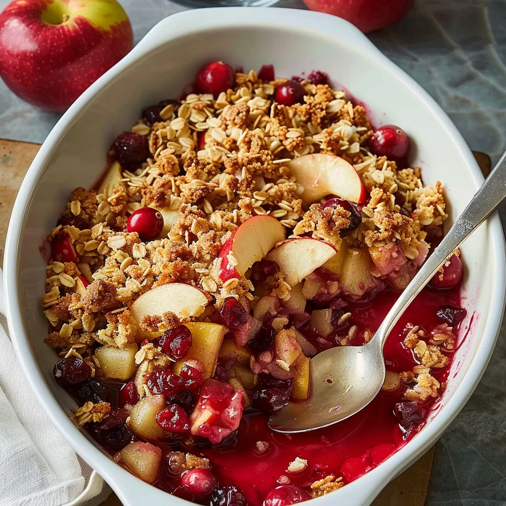 Apple Cranberry Crisp