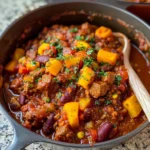 BUTTERNUT SQUASH CHILI WITH TURKEY OR BEEF