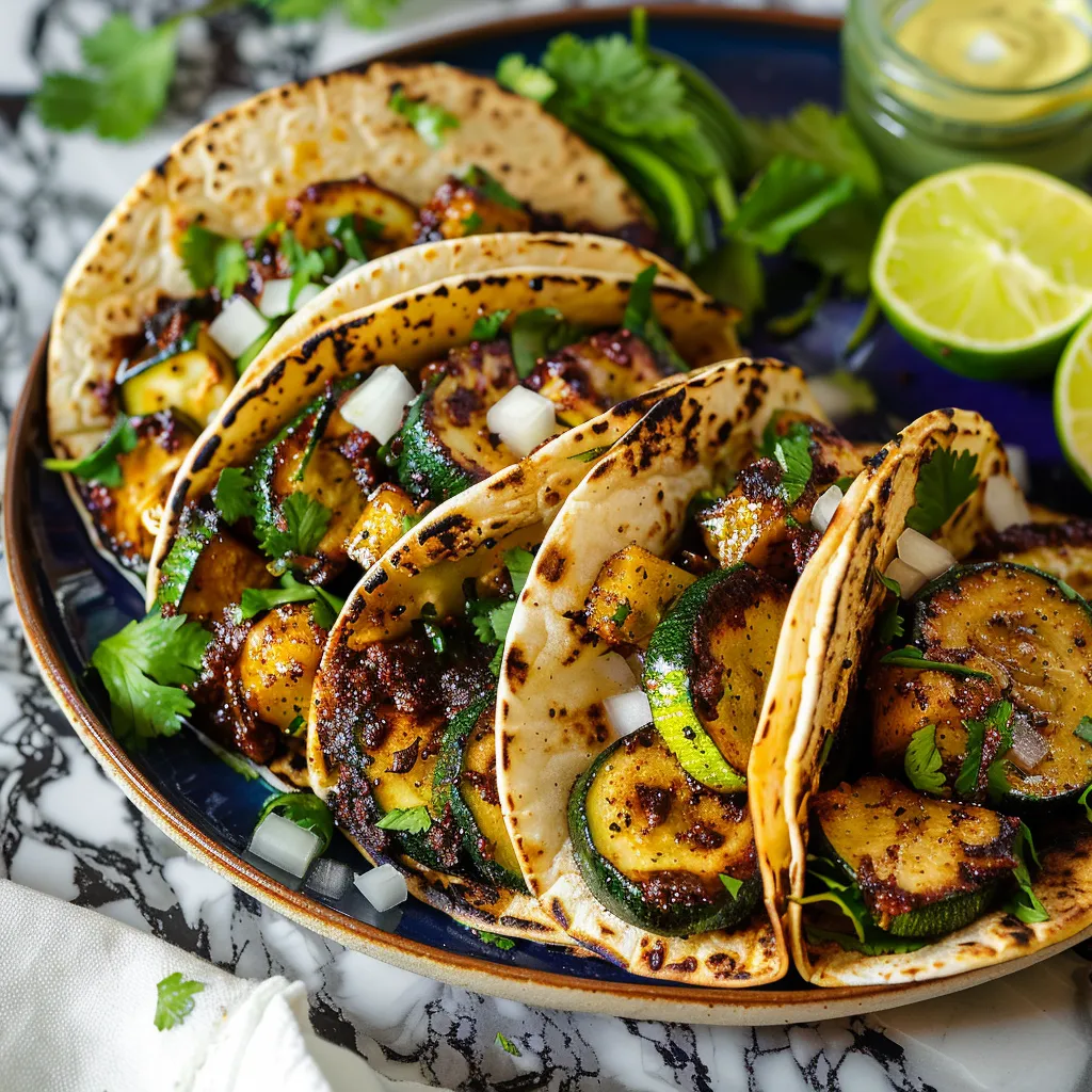 Savory Blackened Zucchini Tacos Quick Delicious Recipe