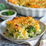 Broccoli Cheese Rice Bake