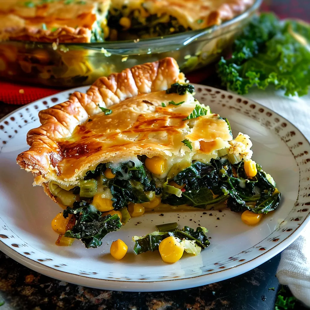 Delicious Brussels Sprouts Kale And Corn Pie Recipe to Savor