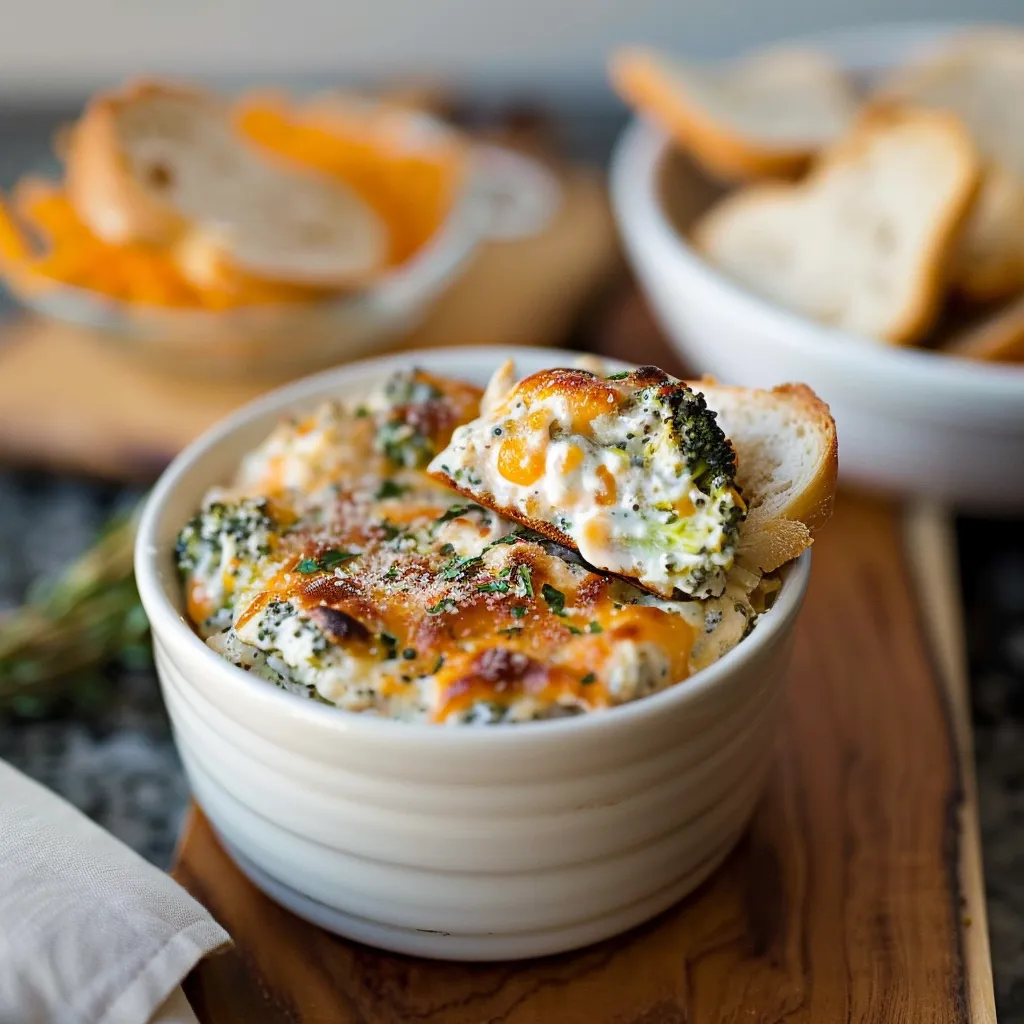Irresistible Bubbly Broccoli & Cheddar-Parmesan Dip Recipe