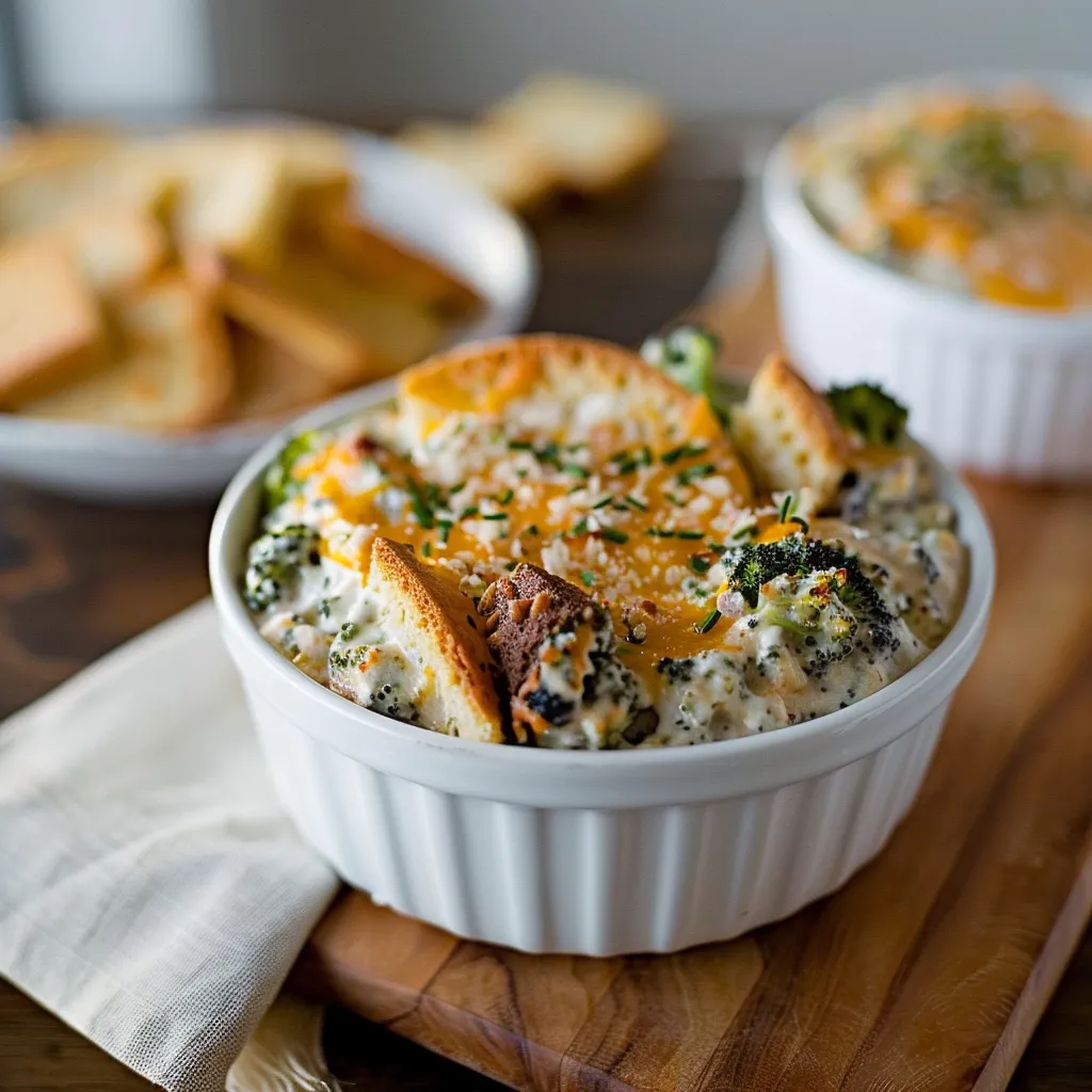 Bubbly Broccoli & Cheddar-Parmesan Dip