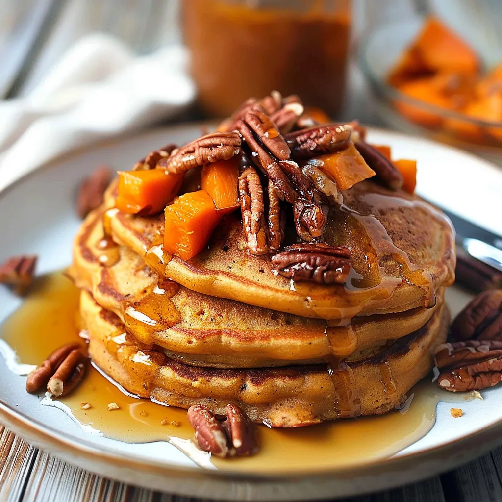 Delicious Butternut Squash Pecan Pancakes Power Breakfast