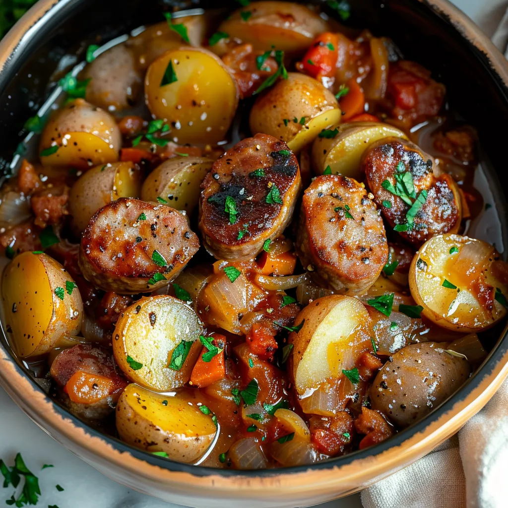 CROCKPOT SAUSAGE CASSEROLE