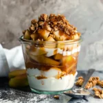 Caramel Apple Crisp Yogurt Parfait