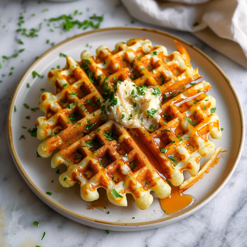Cheesy Cauliflower Waffles