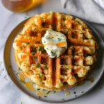 Cheesy Cauliflower Waffles