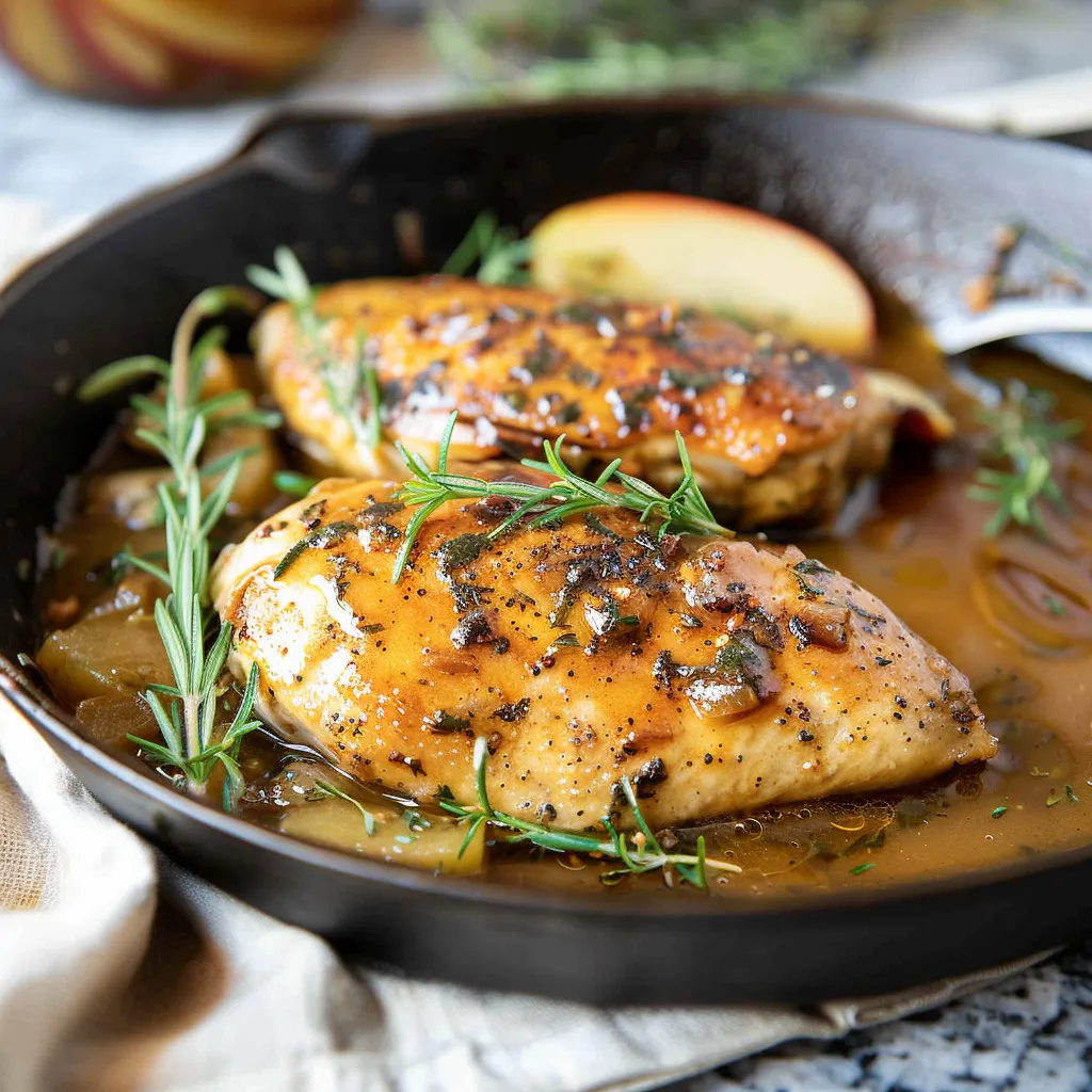 Chicken with Apple Cider Sauce