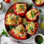 Coconut Rice Stuffed Peppers