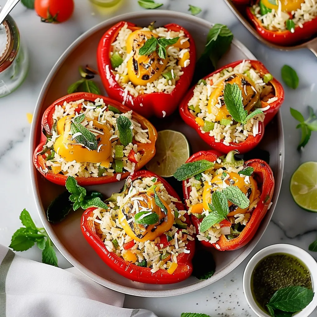 Irresistible Coconut Rice Stuffed Peppers Recipe to Try