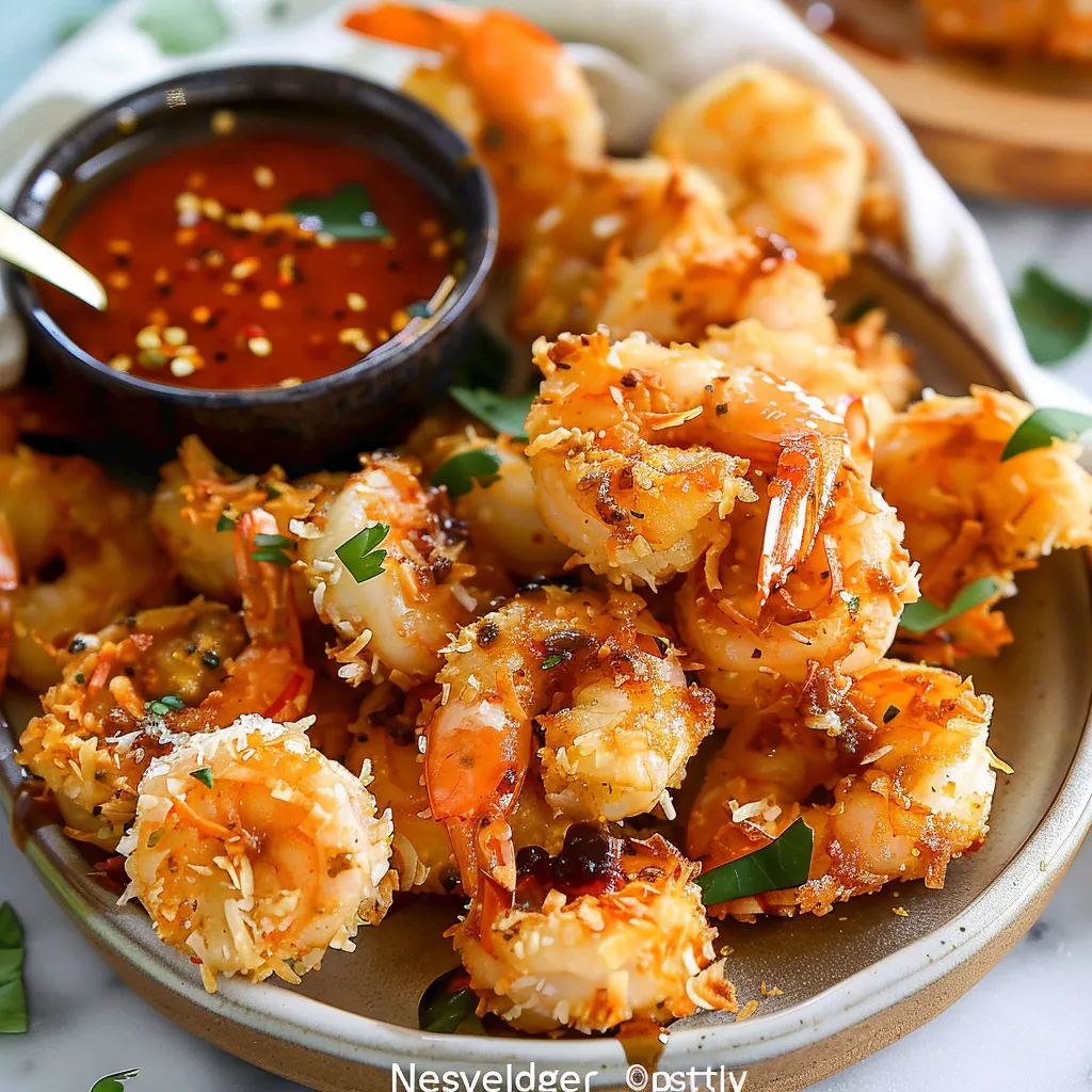 Crispy Coconut Shrimp with Irresistible Sweet Chili Mayo