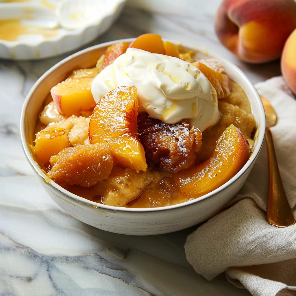 Creamy Peach Pudding