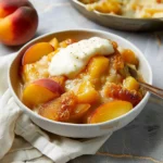 Creamy Peach Pudding