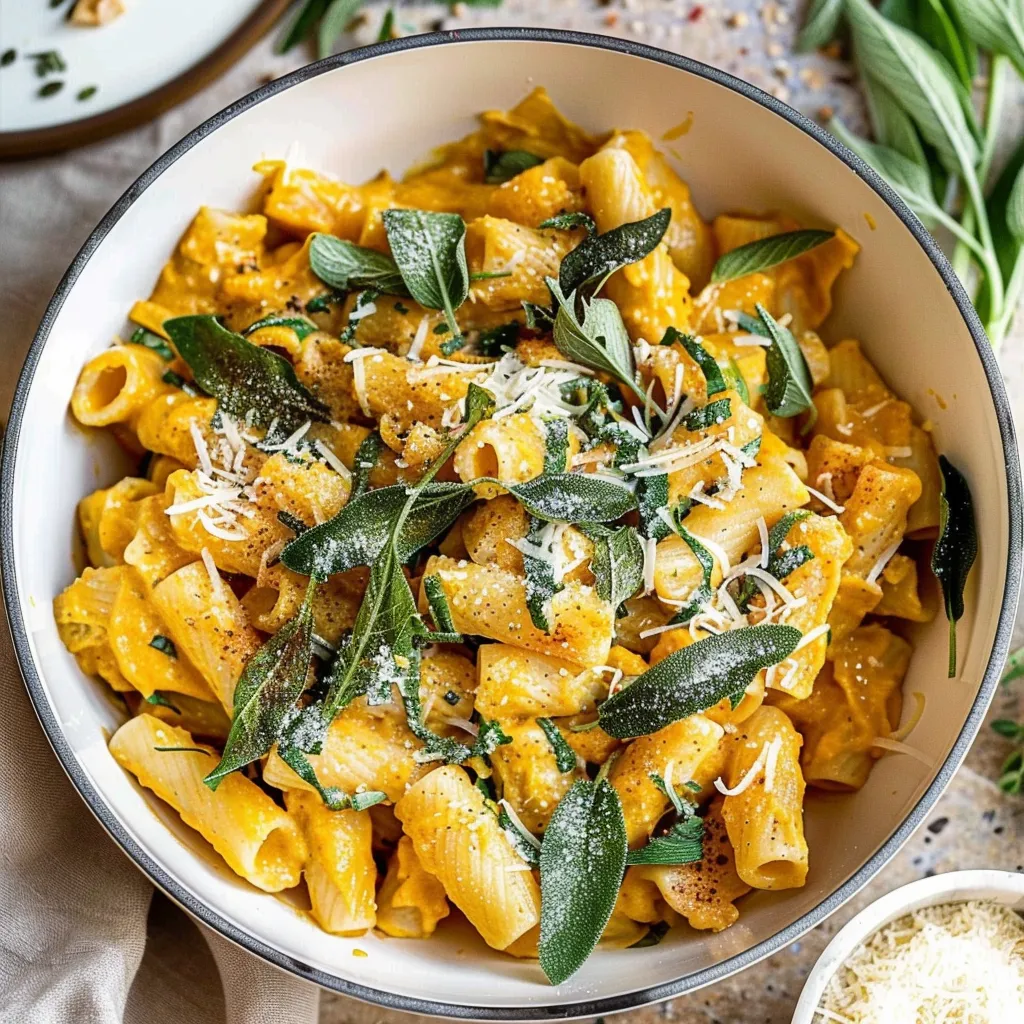 Irresistible Creamy Pumpkin Pasta with Sage Fall Flavor Bliss