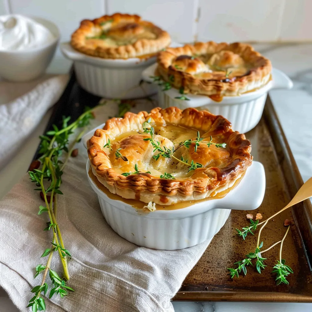 Creamy Turkey Pot mini Pies
