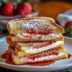 Fried Strawberry Cheesecake Sandwiches